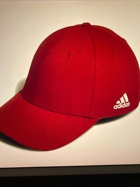 Nwt ADIDAS Red Cap with White Logo